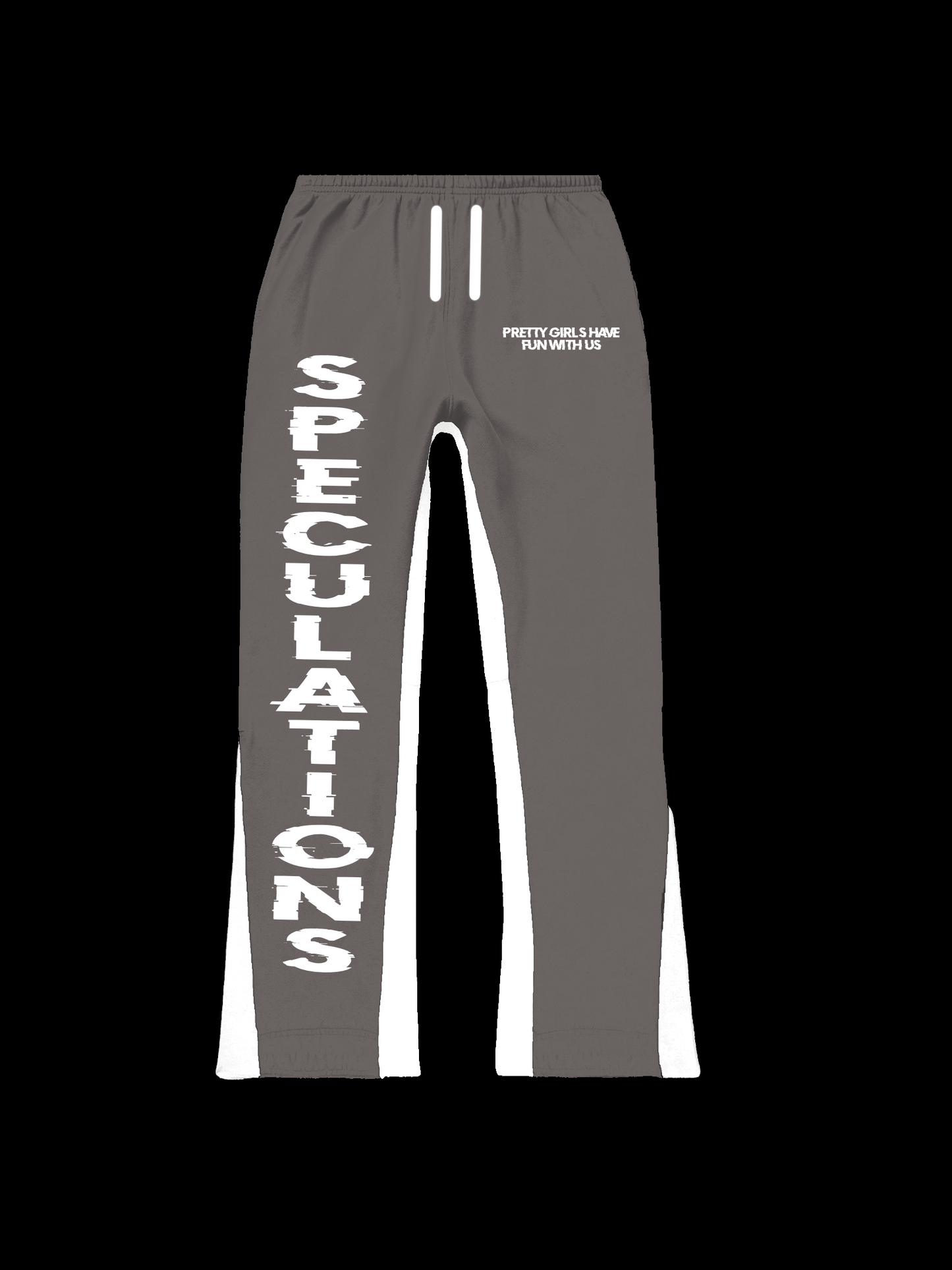 speculations “grey” flare sweats.