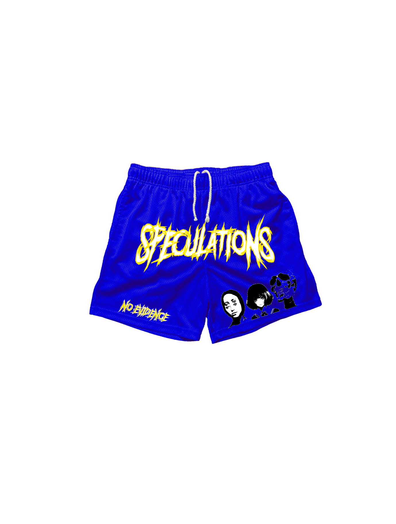 Blue Vintage Mesh Speculations Shorts. (PREORDERS)