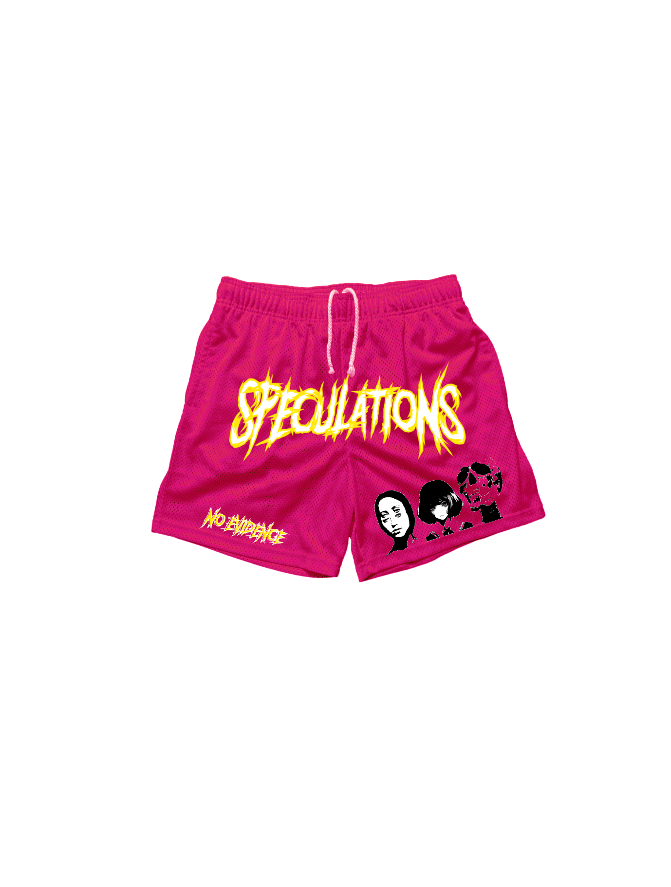 Pink Vintage Mesh Speculations Shorts.