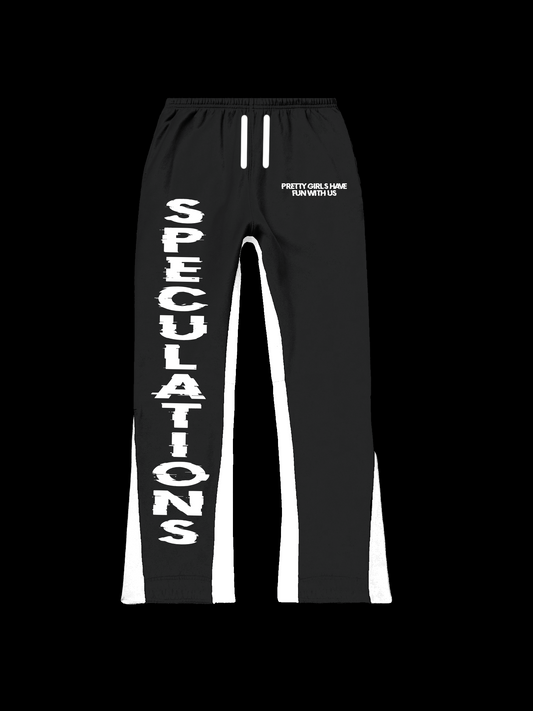 speculations “black” flare sweats.